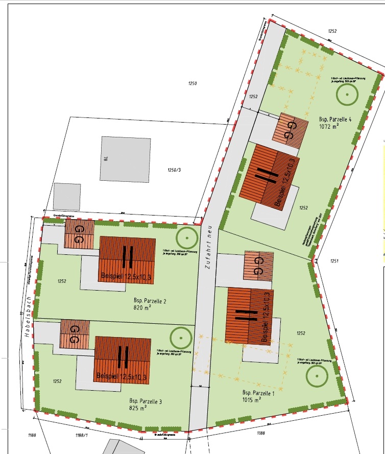 825 m² Baugrundstück in Habelsbach