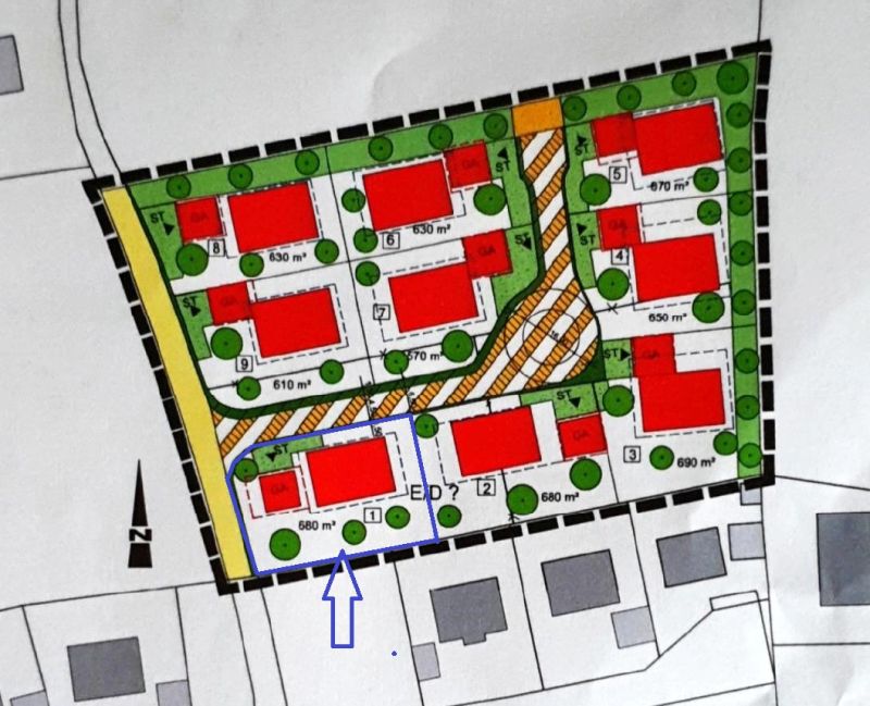 680m² Baugrundstück in Unterreit